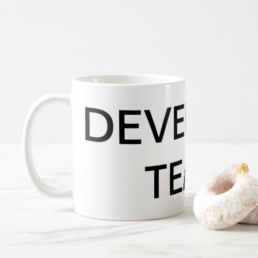 Entwickler zerreißt Tasse (Mit Donut)