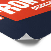 Entwicklerplakat an der Front Poster (Ecke)