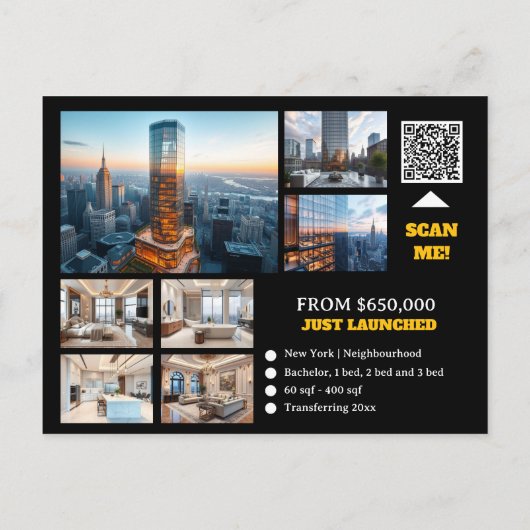 Entwicklerwerbung Postkarte (Rückseite)