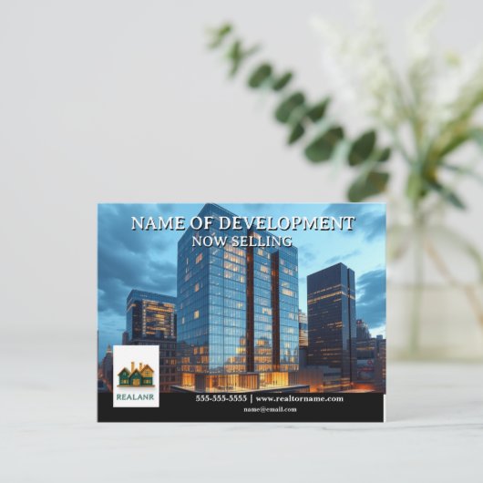 Entwicklerwerbung Postkarte (Stehend Vorderseite)