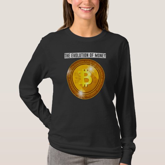 Entwicklung der Evolution der Kryptowährung T-Shirt (Vorderseite)