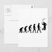 Entwicklung des Badmintonsports Postkarte (Vorne/Hinten)