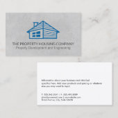 Entwicklung des Immobilienbaus Visitenkarte (Vorne/Hinten)