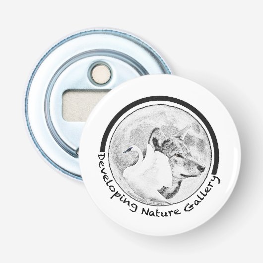 Entwicklung des Logos für die Naturgalerie Flaschenöffner (Vorderseite)