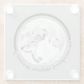 Entwicklung des Logos für die Naturgalerie Glasuntersetzer (Rückseite)