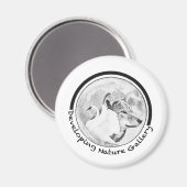 Entwicklung des Logos für die Naturgalerie Magnet (Vorderseite/Rückseite)