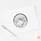 Entwicklung des Logos für die Naturgalerie Runder Aufkleber (Umschlag)