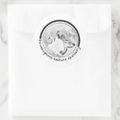 Entwicklung des Logos für die Naturgalerie Runder Aufkleber (Tasche)