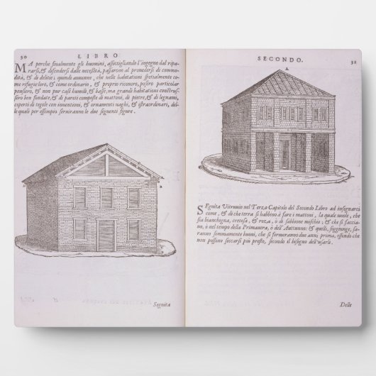 Entwicklung des Wohnungsbaus von "Della Architettu Fotoplatte (Vorderseite)