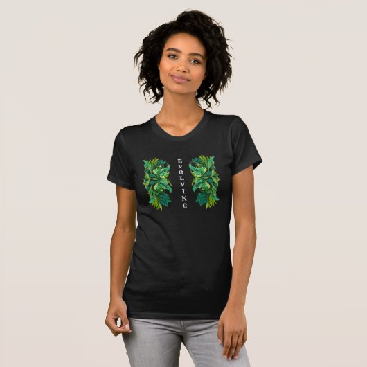 Entwicklung eines botanischen Foliage Decorative T T-Shirt (Vorne ganz)