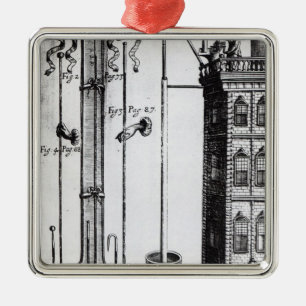 Entwicklung Roberts Boyles der Wasserpumpe Silbernes Ornament