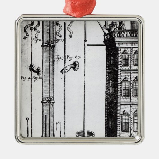 Entwicklung Roberts Boyles der Wasserpumpe Silbernes Ornament (Vorne)