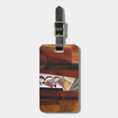 Entwicklung von Kandinsky in der braun-Abstrakten  Gepäckanhänger (Vorderseite vertikal)