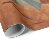 Entwicklung von Kandinsky in der braun-Abstrakten Geschenkpapier (Rolleneckpunkt)