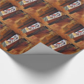 Entwicklung von Kandinsky in der braun-Abstrakten Geschenkpapier (Ecke)