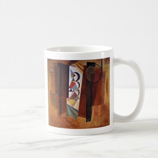 Entwicklung von Kandinsky in der braun-Abstrakten Kaffeetasse (Rechts)