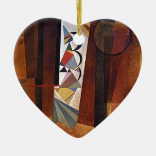 Entwicklung von Kandinsky in der braun-Abstrakten  Keramik Ornament (Vorne)