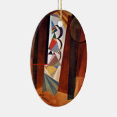 Entwicklung von Kandinsky in der braun-Abstrakten  Keramikornament (Rechts)