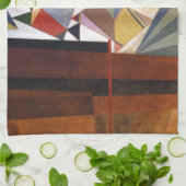 Entwicklung von Kandinsky in der braun-Abstrakten Küchentuch (Gefaltet)