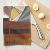 Entwicklung von Kandinsky in der braun-Abstrakten Küchentuch (Viertel Falte)