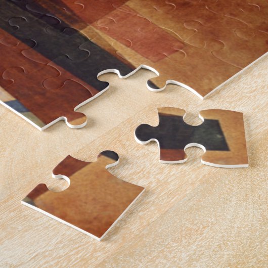 Entwicklung von Kandinsky in der braun-Abstrakten Puzzle (Seite)