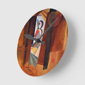 Entwicklung von Kandinsky in der braun-Abstrakten Runde Wanduhr (Winkel)