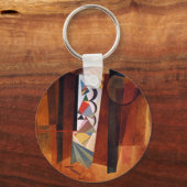 Entwicklung von Kandinsky in der braun-Abstrakten  Schlüsselanhänger (Vorderseite)