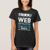 Entwicklung von Web Developer-IT-Typ-Computerwebse T-Shirt (Vorderseite)