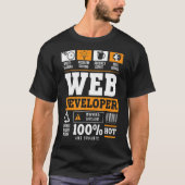 Entwicklung von Web Developer-IT-Typ-Computerwebse T-Shirt (Vorderseite)