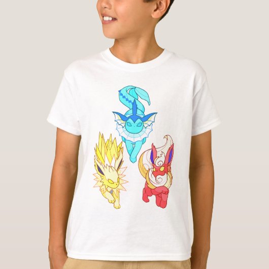 Entwicklungen in Evoli - Stil & Passion Pokémon T-Shirt (Vorderseite)