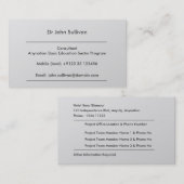 Entwicklungs-Berater-Experte beruflich Visitenkarte (Vorne/Hinten)