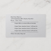 Entwicklungs-Berater-Experte beruflich Visitenkarte (Rückseite)