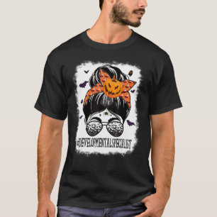 Entwicklungsspezialist Messy Bun Spooky Orange H T-Shirt