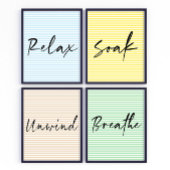 Entwindung der Schrift Poster an der Wand