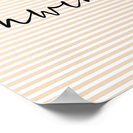 Entwindung der Schrift Poster an der Wand (Ecke)