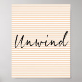 Entwindung der Schrift Poster an der Wand (Vorne)