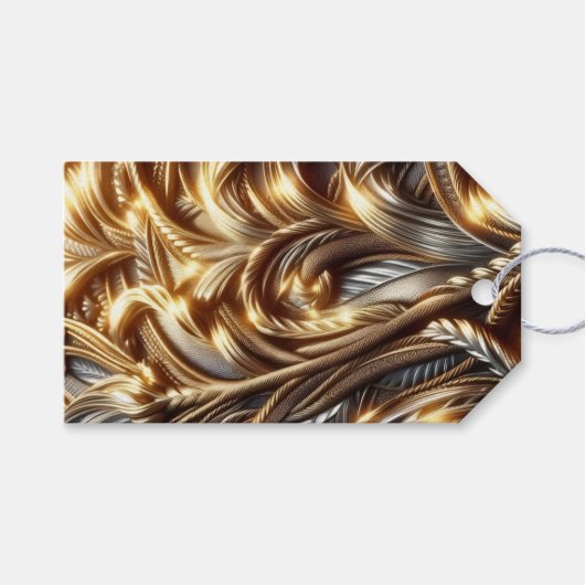 Entwined Gold Geschenkanhänger (Vorderseite (Horizontal))