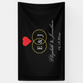 Entwined Rings Wedding Banner (Vertikal)