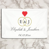 Entwined Rings Wedding Banner