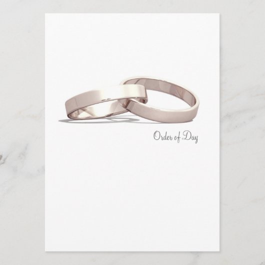 Entwinnte Rings Gold BLK - Orden des Tages/Zeremon Programm (Vorderseite)