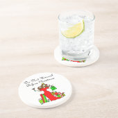 Entwirren Sie nicht sich vor Weihnachten - Sandstein Untersetzer (Seite)