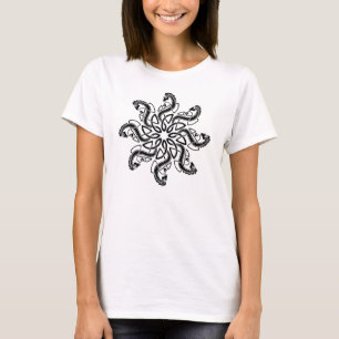 entwirrte Drachen in einem Kreis T-Shirt