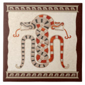 Entwirrte Mayaschlangen Fliese (Vorderseite)