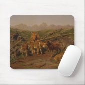 Entwöhnung der Kälber (Rinderzucht) Mousepad (Mit Mouse)