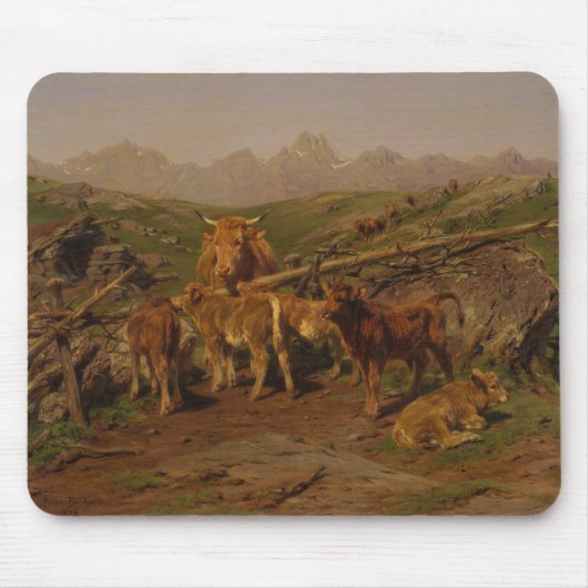 Entwöhnung der Kälber (Rinderzucht) Mousepad (Vorne)