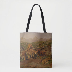 Entwöhnung der Kälber (von Rosa Bonheur) Tasche