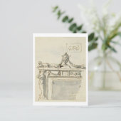 Entworfen für einen Kamin (Stift & Tinte) und wurd Postkarte (Stehend Vorderseite)