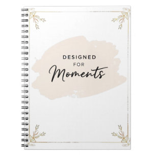 Entworfen für Momente – Minimalistische Aquarellku Notizblock
