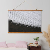 Entworfen mit einem Foto von Südkorea, Horizont Wandteppich Mit Holzrahmen (Schlafzimmer)