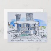 Entworfen von Le Corbusier | Marseille, Frankreich Postkarte (Vorne/Hinten)